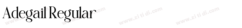 Adegail Regular字体转换